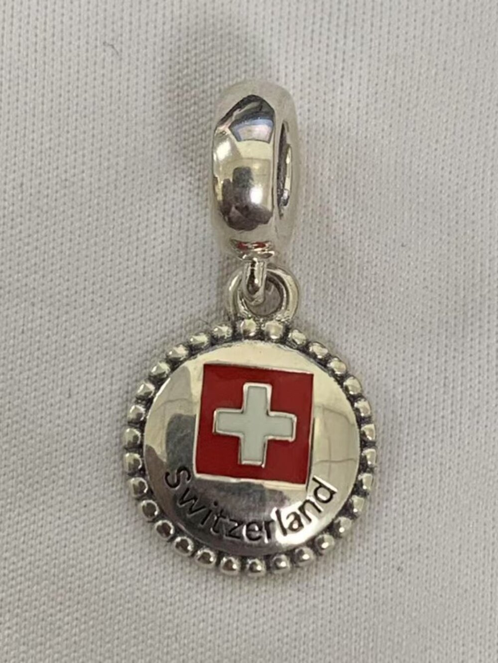 Pandora Switzerland Exclusive Charm Pendant, S925 Silver Jewelry